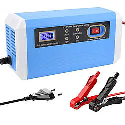 Зарядний пристрій автомобільного акумулятора 12V-24V, 10A / Імпульсний зарядний пристрій акумуляторів