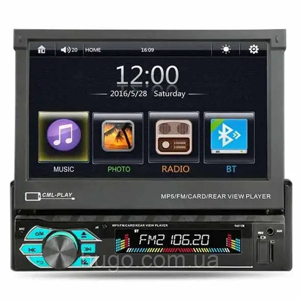 Автомагнітола з висувним екраном 7", MP5, СТС-708 "Трансформер" / Магнітола в машину / Автомобільна магнітола, фото 1