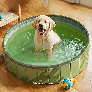 Складний басейн для собак 80х20см / Басейн для домашніх тварин / Басейн для тварин