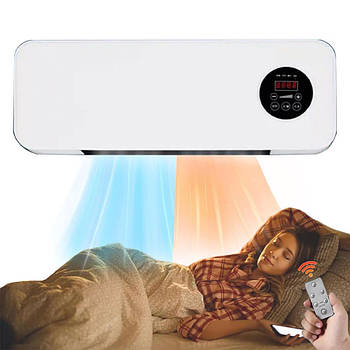 Тепловентилятор з пультом, 1500 Вт, Germatic Air / Вентилятор настінний / Обігрівач на стіну