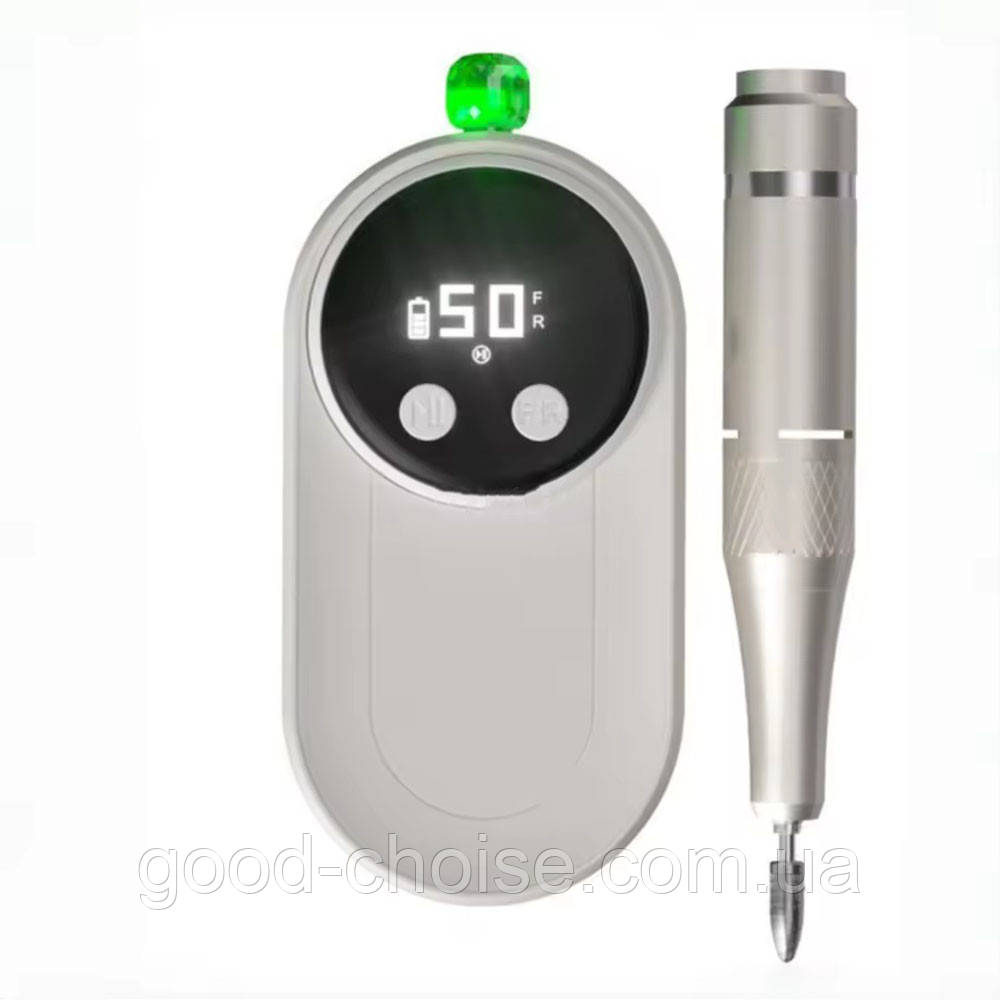 Акумуляторний фрезер для манікюру та педикюру, 1800mAh, бежевий / Фрезерний апарат для манікюру, фото 1