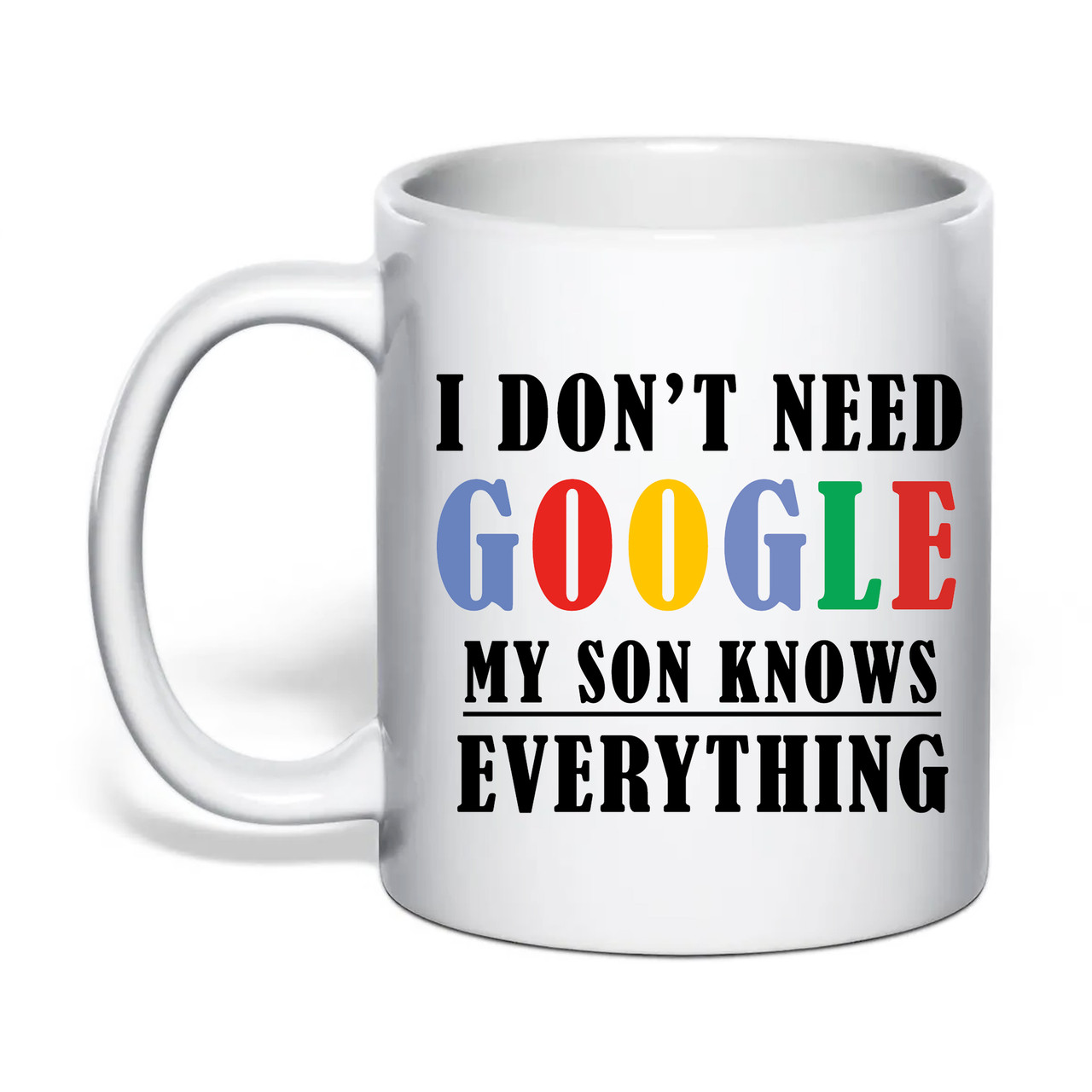 Чашка з друком "My son knows everything" 330 мл (колір білий) (31015), фото 1