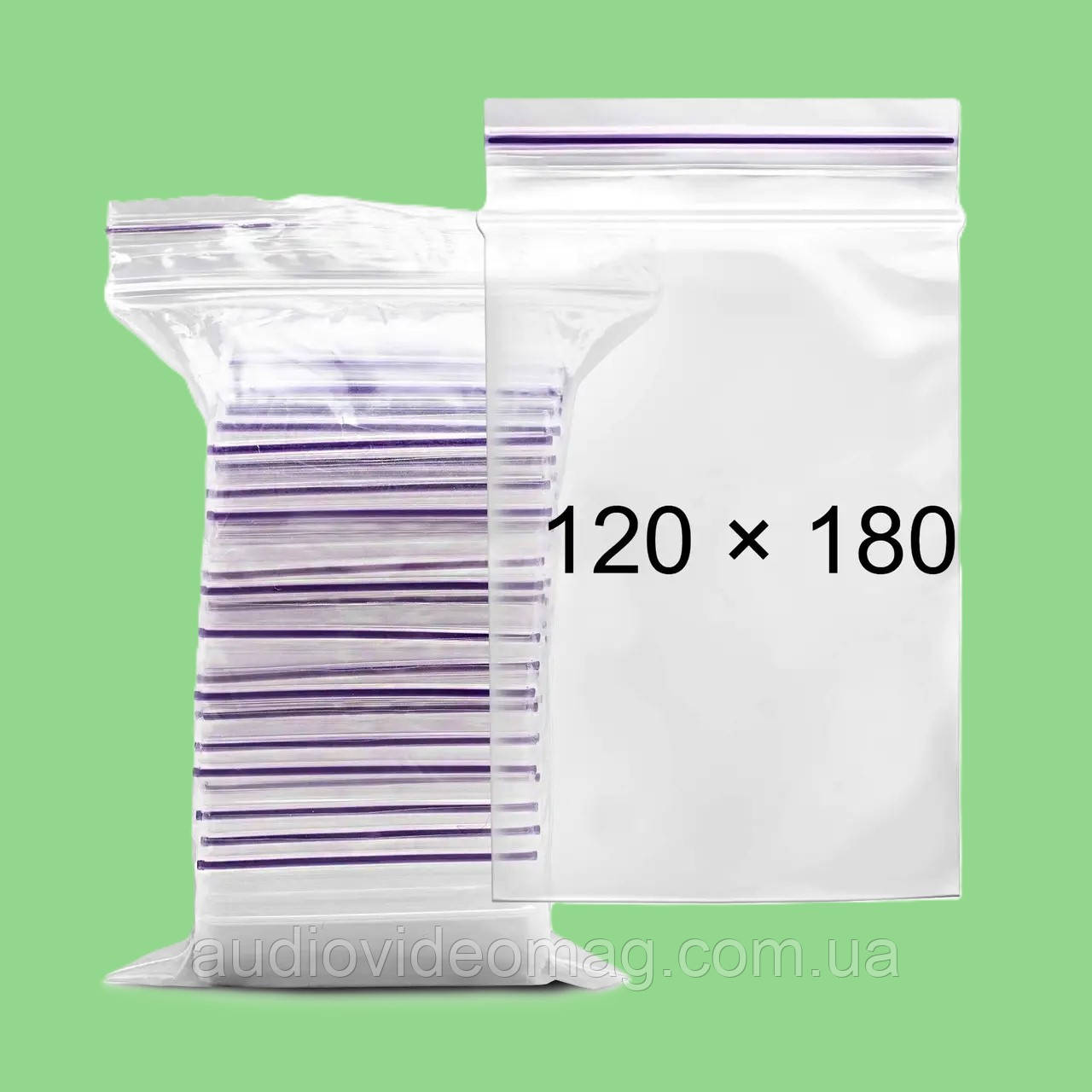 Зіп-пакет 12 х 18 см зі струнним замком, 1 шт., фото 1