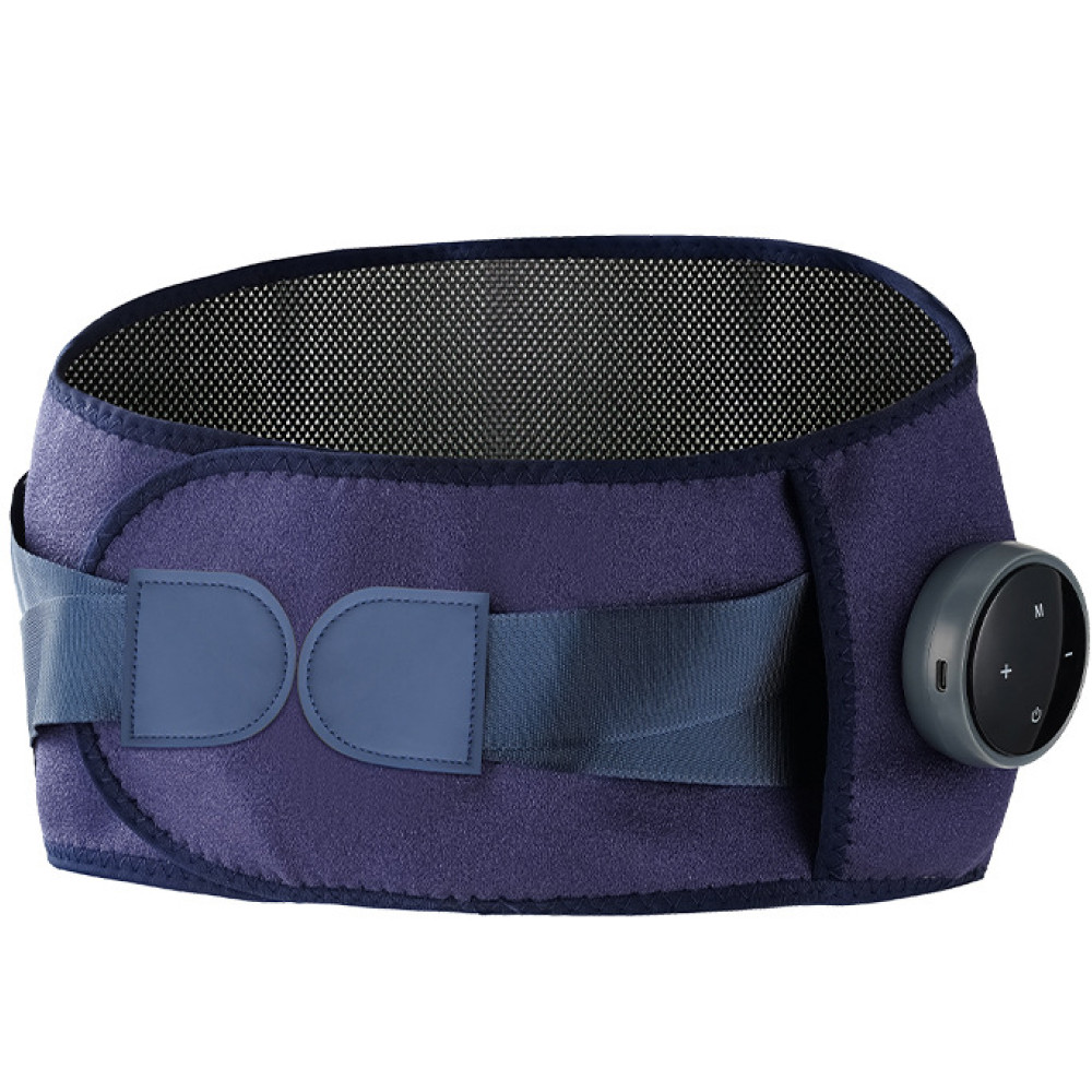 Масажний пояс з підігрівом, від USB / Вібромасажний пояс / Масажер для спини / Пояс масажер, фото 1