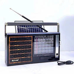 Радіоприймач із сонячною панеллю від USB, RX-4500BS / Портативне цифрове радіо / ФМ-радіо з акумулятором