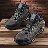 Зимові чоловічі шкіряні черевики, кросівки коричневі утеплені з натуральної шкіри на хутрі на зиму для чоловіків, розмір 40-45, фото 3