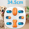 Інтерактивний диспенсер для їжі (34,5х34х5,5см) / Іграшка для собак з кормом / Миска-головоломка, фото 8