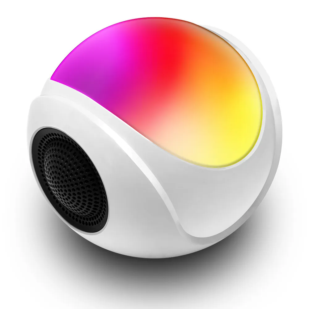 Нічник RGB LIGHT з bluetooth колонкою та підтримкою FM/SD карт / Настільна акумуляторна лампа, фото 1