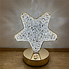 Настільний кришталевий світильник з сенсорним керуванням, Зірка / Акумуляторна лампа / Нічник, фото 9