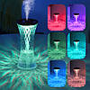 Лампа зволожувач з підсвічуванням, от USB, 270мл / Кришталевий міні зволожувач повітря / Нічник зволожувач, фото 5