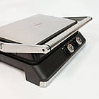 Електрогриль СВ-1084 2500 Вт з антипригарним покриттям контактний притискний гриль для кухні, фото 3