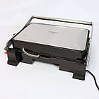 Електрогриль СВ-1084 2500 Вт з антипригарним покриттям контактний притискний гриль для кухні, фото 9