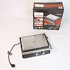 Електрогриль СВ-1084 2500 Вт з антипригарним покриттям контактний притискний гриль для кухні, фото 10