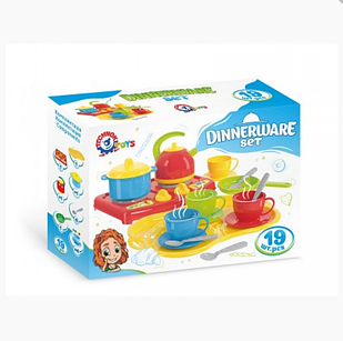 Дитячий набір посуду Маринка на 19 предметів