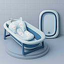 Ванночка BM-40255 "Bimbo" розкладна, клапан зливу, датчик температури та матрацом, фото 2