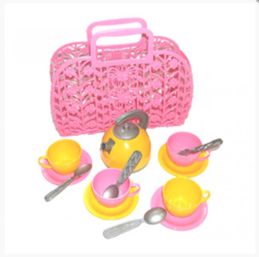 Дитячий посуд із кошиком Технок на 13 предметів, фото 1