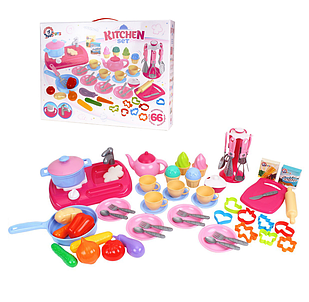 Дитяча кухня з набором посуду Технок на 66 предметів