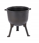 Туристичний чавунний казан 11 л Garden Line на 3 ніжках з кришкою та ручкою для перенесення (Польща), фото 7