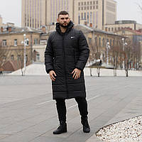 Зимний мужской пуховик удлинённый Nike пуховики бренд для мужчин мужская молодежная удобная зимняя куртка