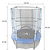 Дитячий батут манеж кімнатний із захисною сіткою Atleto 140 см синій для кімнати квартири вулиці, фото 10