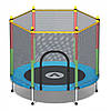 Батут манеж дитячий з сіткою Atleto 140 см синій KRB01, фото 6