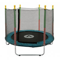 Дитячий батут манеж кімнатний із захисною сіткою Atleto 160 см синій KRB10 для кімнати будинку квартири вулиці, фото 5