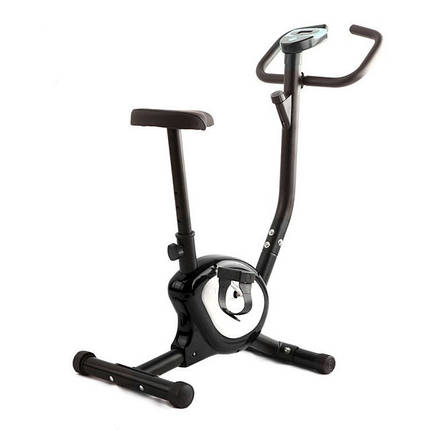 Велотренажер механічний Atleto QN-B201 чорний, фото 1