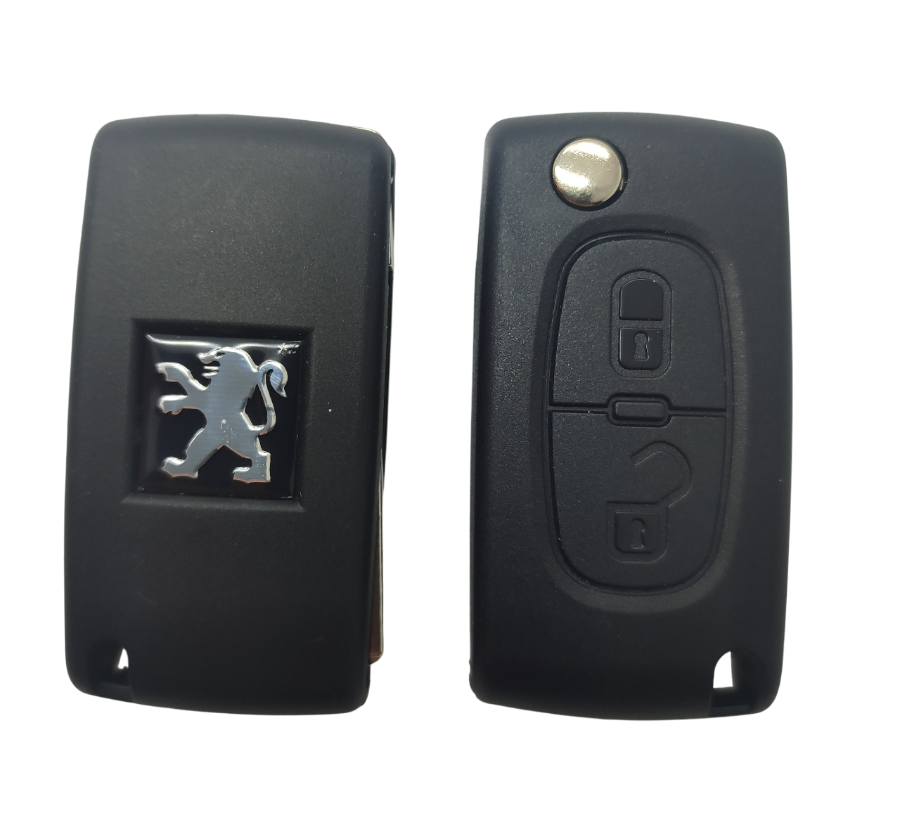 Викидний корпус ключа на 2 кнопки Peugeot 107, 206, 207, 307, 407, 508 (CE0536, HU83), фото 1