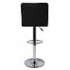 Барний стілець зі спинкою (барне крісло, барне стуло) Bonro BC-0106 чорний екошкіра для кухні, бару, салону, ресторану, фото 6