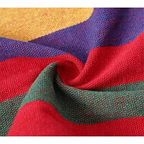 Гамак двомісний підвісний з тканини 270х150 Bonro B-091 червоний + чохол 120 кг, фото 3