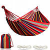 Гамак двомісний підвісний з тканини 270х150 Bonro B-091 червоний + чохол 120 кг, фото 6