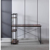 Стіл письмовий металевий лофт з полицею Bonro B-003, фото 2