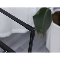 Підлогова Полиця етажерка металева для взуття 4-рівнева Bonro B37 чорна, фото 4