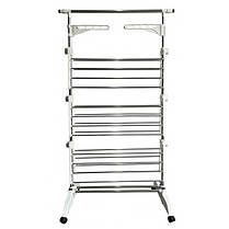 Сушка багатоярусна для одягу органайзер Bonro B01S біла, фото 3