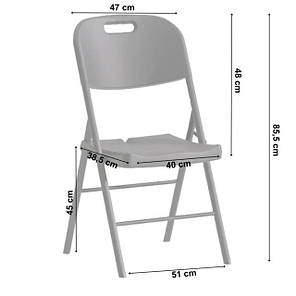 Крісло розкладне туристичне Bonro BS-53 чорне комплект (6 шт), фото 3