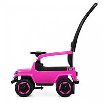 Каталка-толокар Spoko SP-219 2в1 з батьківською ручкою рожевий, фото 3