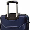 Набір валіз Bonro 2019 - 2 шт (M+L) середня і велика сині дорожні пластикові на колесах з кодовим замком і висувною ручкою, фото 6