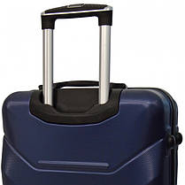 Набір валіз на колесах Bonro 2019 3 штуки т.синий з висувною ручкою і кодовим замком, фото 4