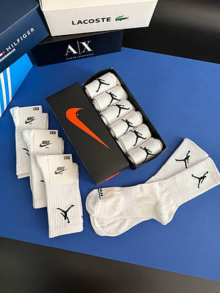 Набір спортивних шкарпеток Jordan (41-44) 6 пар в коробці, фото 1