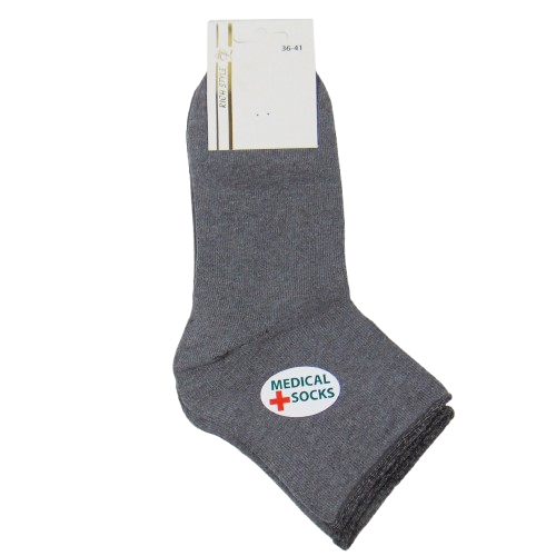 Шкарпетки без гумки 36-41 сірі Rich Style, фото 1