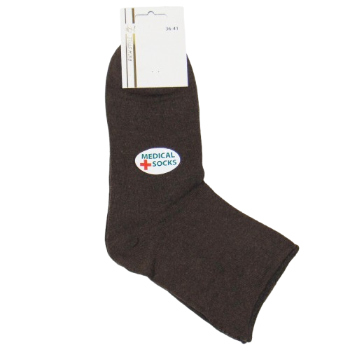 Шкарпетки без гумки 36-41 коричневі Rich Style, фото 1