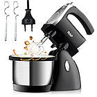 Стаціонарний міксер RAF R6652 1000 Вт із чашею та насадками тістоміс для кухні, фото 3