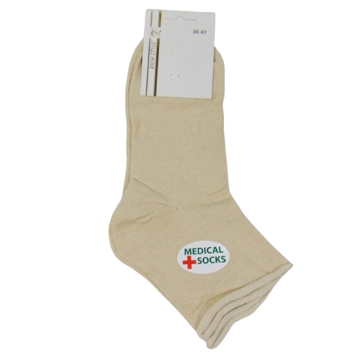 Шкарпетки без гумки 36-41 бежеві Rich Style, фото 1