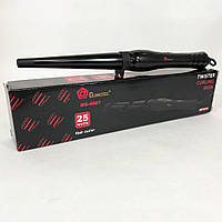 Конусна плойка для волосся DOMOTEC MS-4907, Сучасні щипці для завивки волосся. Колір: чорний