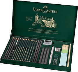 Набір графітний Faber-Castell PITT Graphite set,  26 предметів в картонній коробці, 112974
