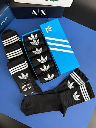Набір спортивних шкарпеток Adidas (41-44) 6 пар в коробці, фото 1