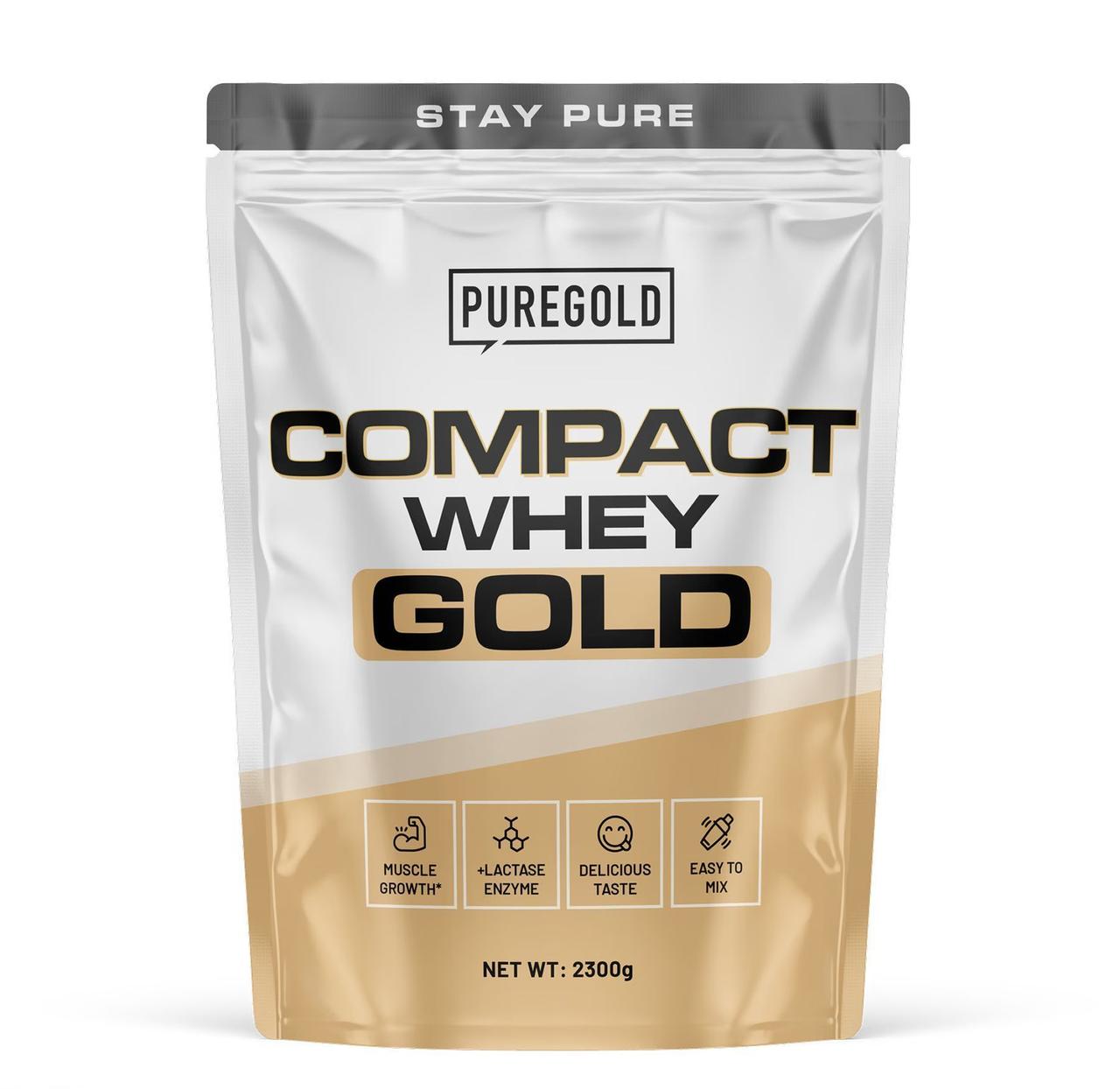 Протеїн Pure Gold Protein Compact Whey Dubai Chocolate, 2300 г, фото 1