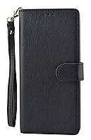 Чохол книжка Leather Flip для Xiaomi Redmi 15c 4G EU (EU version код моделі 25078RA3EE) 173mm на магніті з підставкою чорний