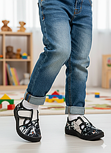 Дитячі капці в садку та для дому, текстильне взуття для хлопчиків Waldi. Розмір: 24