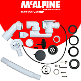 Сифон для ванни автоматичний з ревізією чорний MP31SSF-MBBR SLIM McAlpine, фото 5